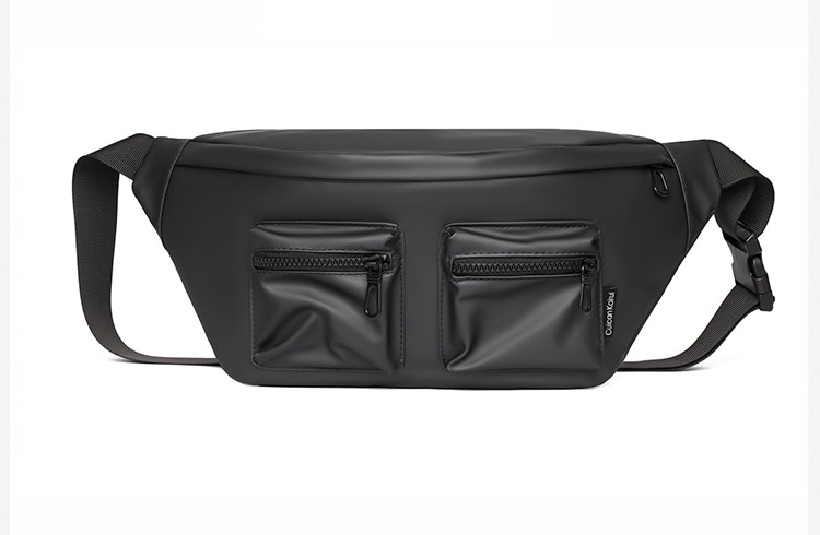 Men's Fashion Chest Bag / Waist Bag with Dual Front Zip Pockets
