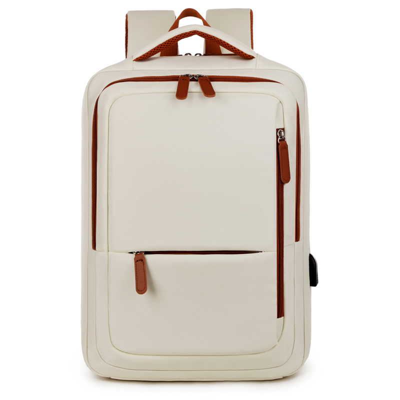 Water-Repellent Oxford Backpack with USB Charging Port