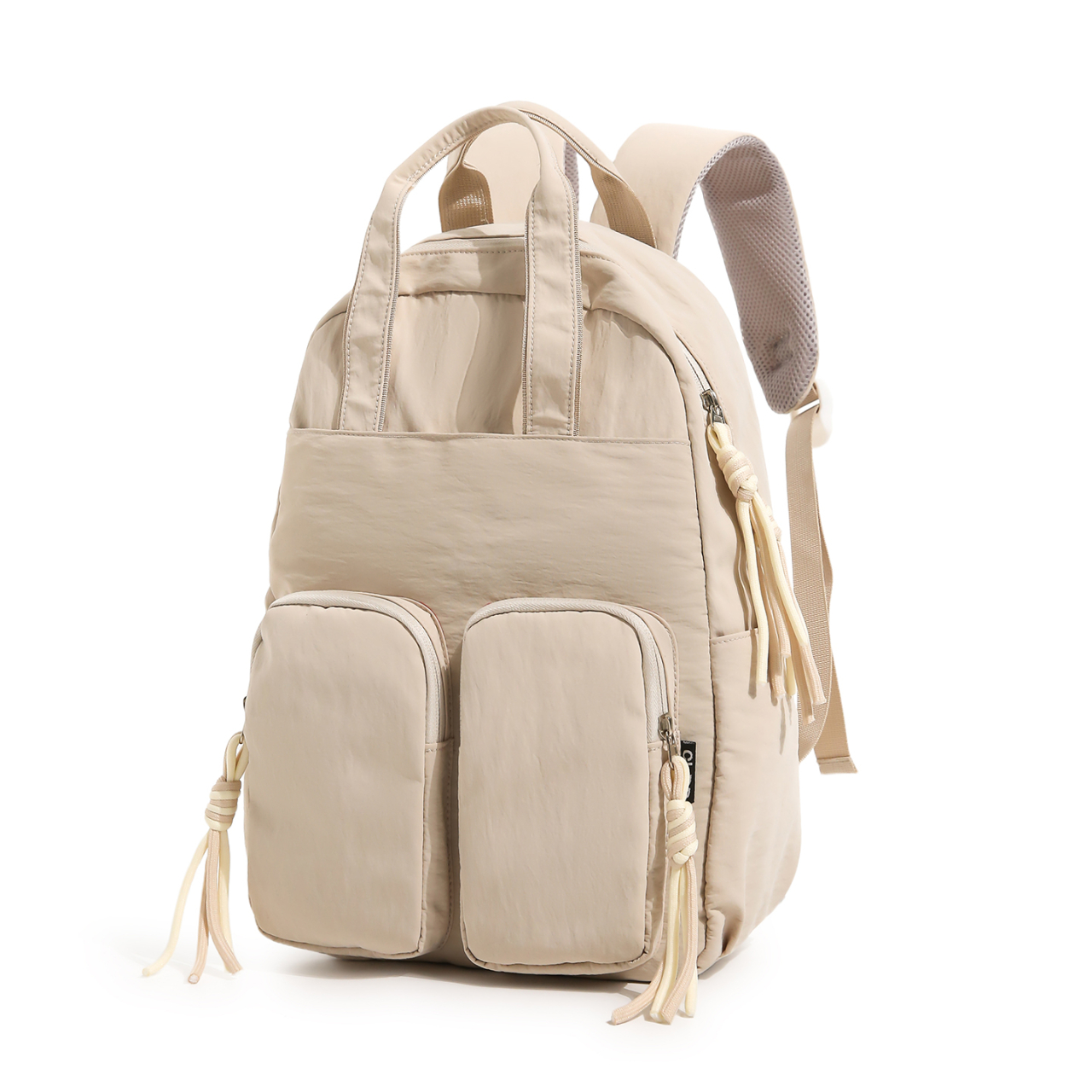 Casual Double-Pocket Tote Backpack